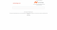 Desktop Screenshot of nerdoutrage.com