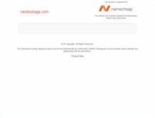 Tablet Screenshot of nerdoutrage.com